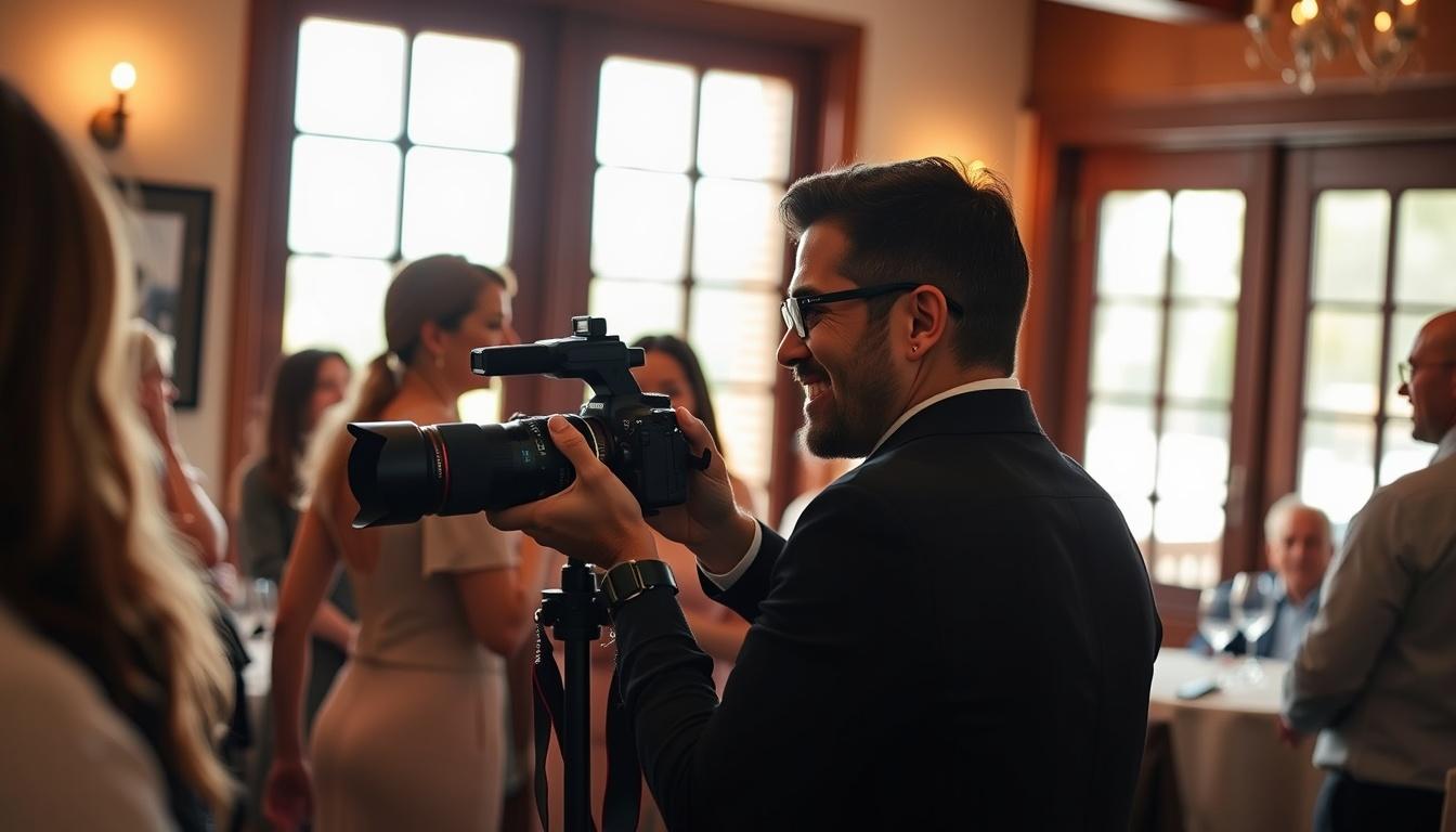 Registro fotográfico para eventos íntimos